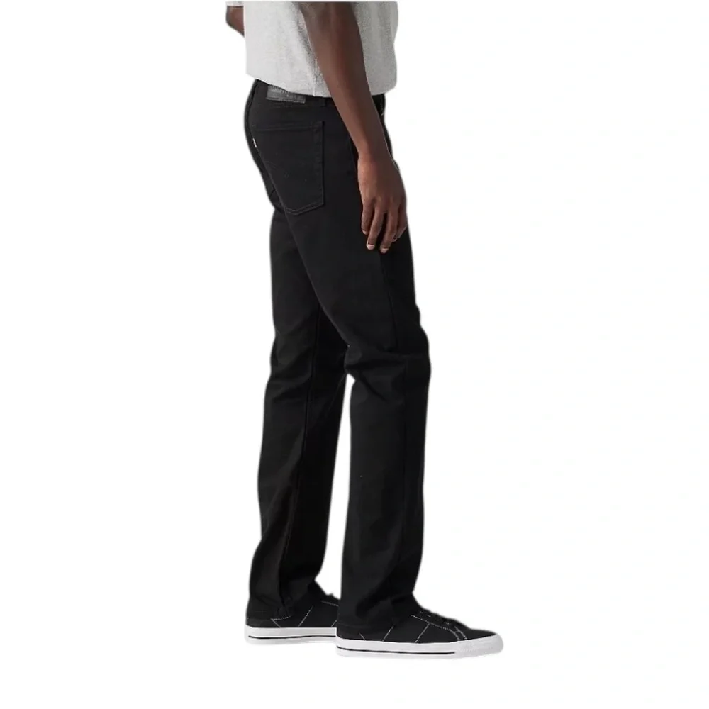 LEVI'S 513 BLACK SLIM STRAIGHT STRETCH JEANS 38X30